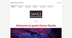 Desktop Screenshot of ignitedance.com