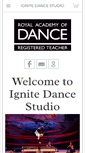 Mobile Screenshot of ignitedance.com