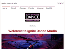 Tablet Screenshot of ignitedance.com